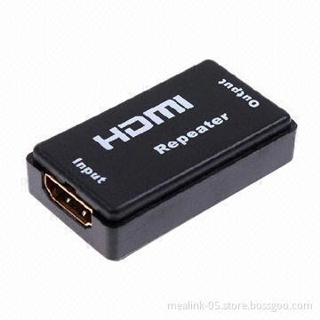 1,080P HDMI® Repeater/Extender, Supports 40m (25 + 15m), Made of Plastic Material